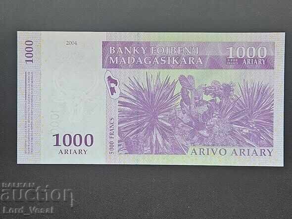Мадагаскар - 1,000 Ариари / 5,000 Франка 2004 UNC с цена € 5.50 | 10.76 лв.