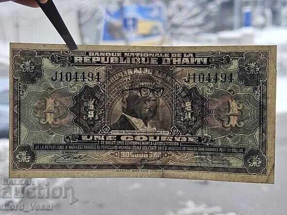 Auction  Haiti - 1 Gourde ND (1973) XF