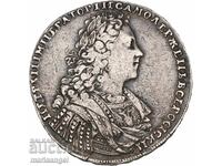 1 Рубла 1728 Русия Петър II (1727-1730) Москва 26,79г сребро