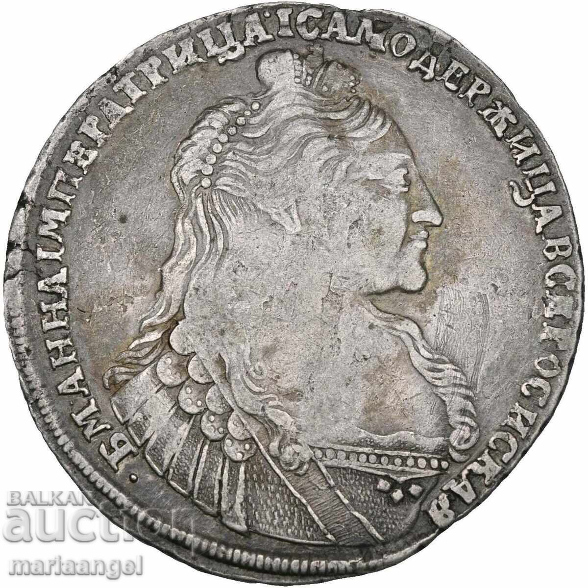 1 Рубла 1736 Русия Анна - (1730-1740) Москва 25,43г сребро - 5