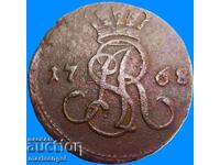 1 grosz 1768 Polonia Cracovia Poniatowski - rar!