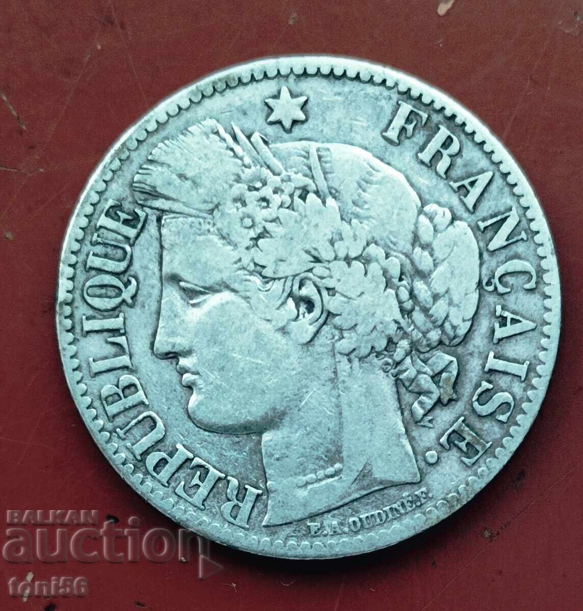 Franța 2 franci 1881 cu preț € 43.00 | 84.10 BGN