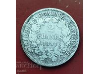 Franța 2 franci 1881