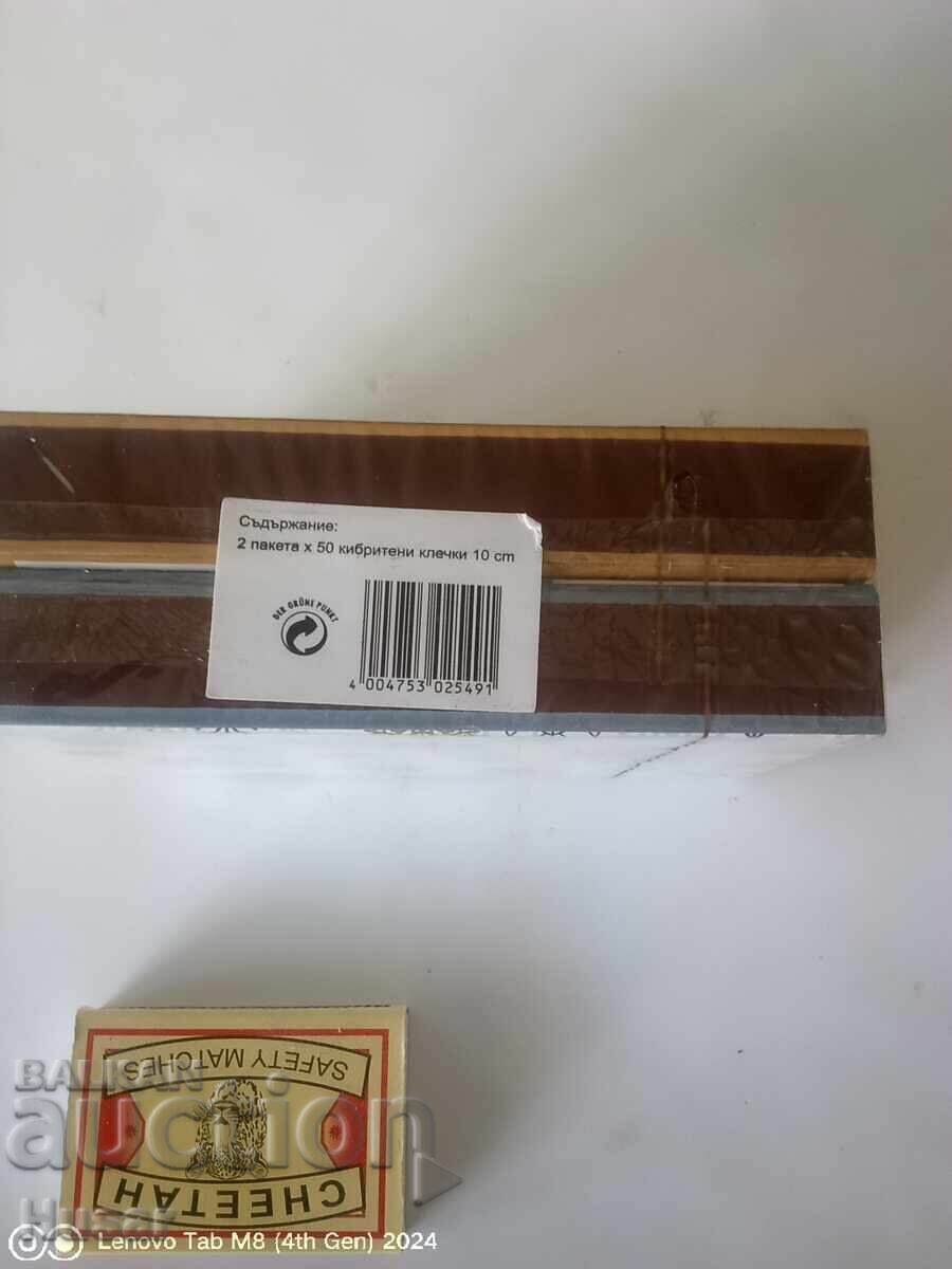 Livrarea 2 buc. Chibrituri mari germane pentru șemineu, colecție, șemineu