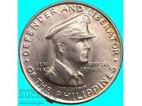 Filipine 50 centavos 1947 General Douglas MacArthur argint