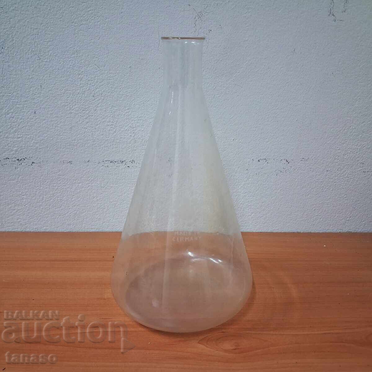 Veche fiolă de laborator chimic germană (6.2)