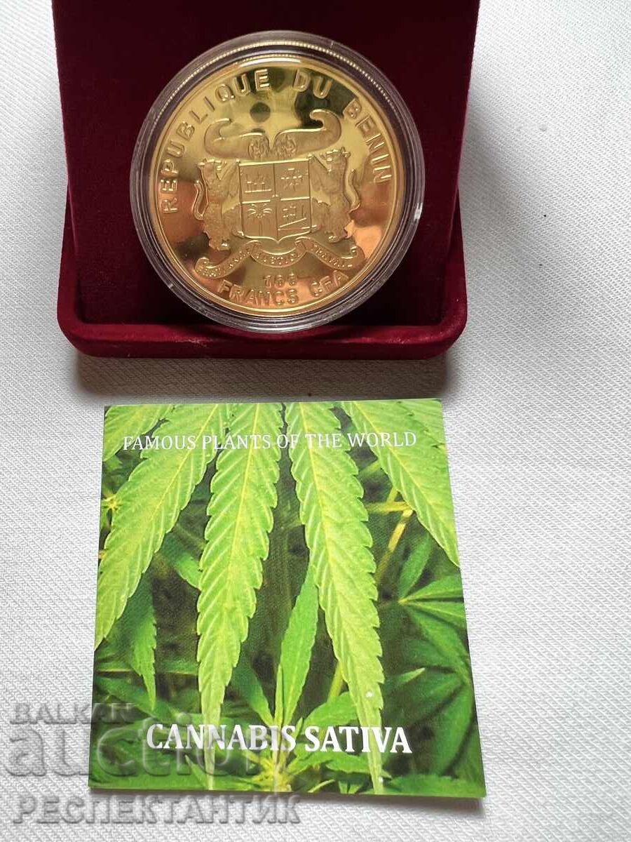 RARE COIN 100 FRANCS 2010 CANNABIS SATIVA - 5 RARE COIN 100 FRANCS 2010 CANNABIS SATIVA - 5