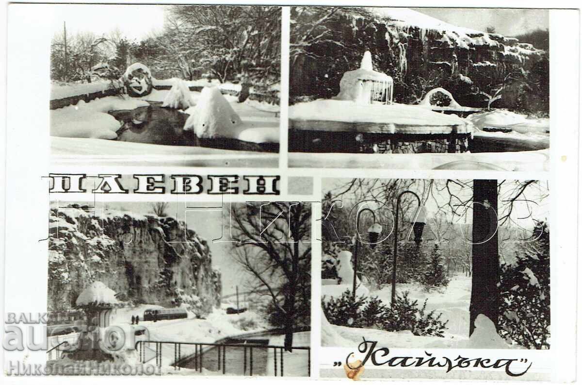 СТАРА КАРТИЧКА ПЛЕВЕН ЗИМНИ ИЗГЛЕДИ ОТ ПАРК "КАЙЛЪКА" Ж853