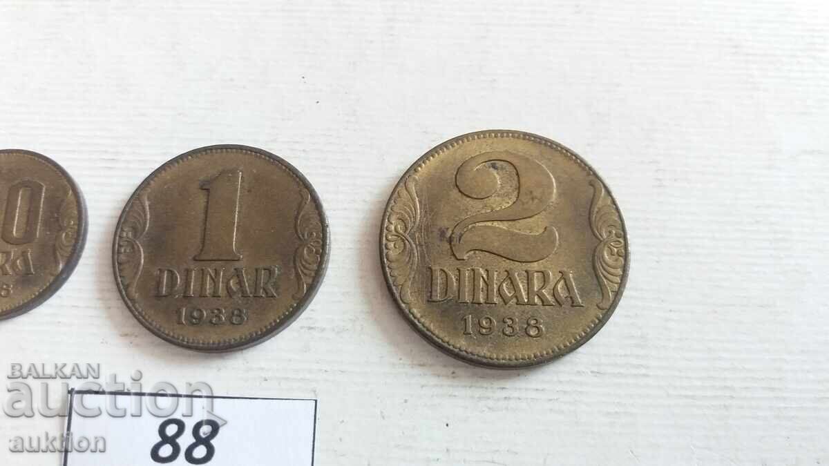Παράδοση συλλογή 50 παρά 1 και 2 δηνάρια 1938