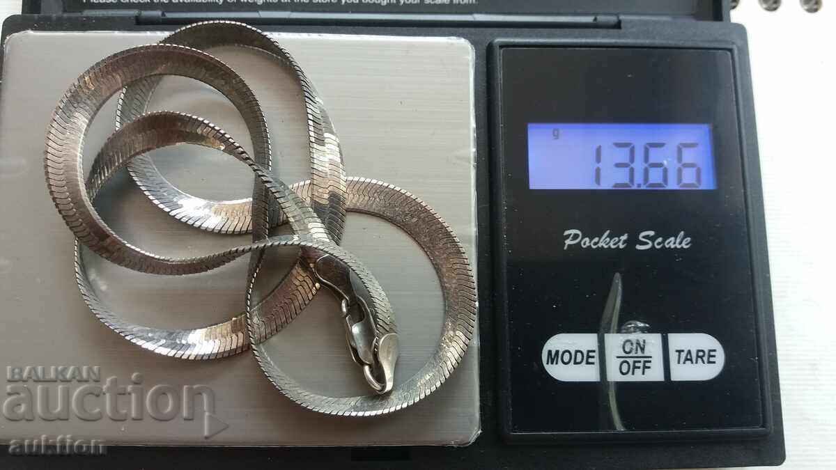 ELEGANT LĂNȚIȘOR DIN ARGINT PENTRU DAME, 13,6 GR. - 0,925 - 7