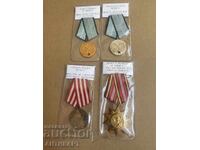 Romania communism 4 pieces military medals