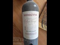 Collectible wine bottle from the first vintage of Katarzyna