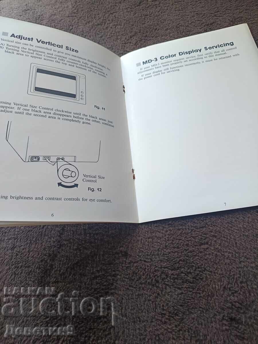 MD-3 Color Monitor - Operating instructions 1987 - 5