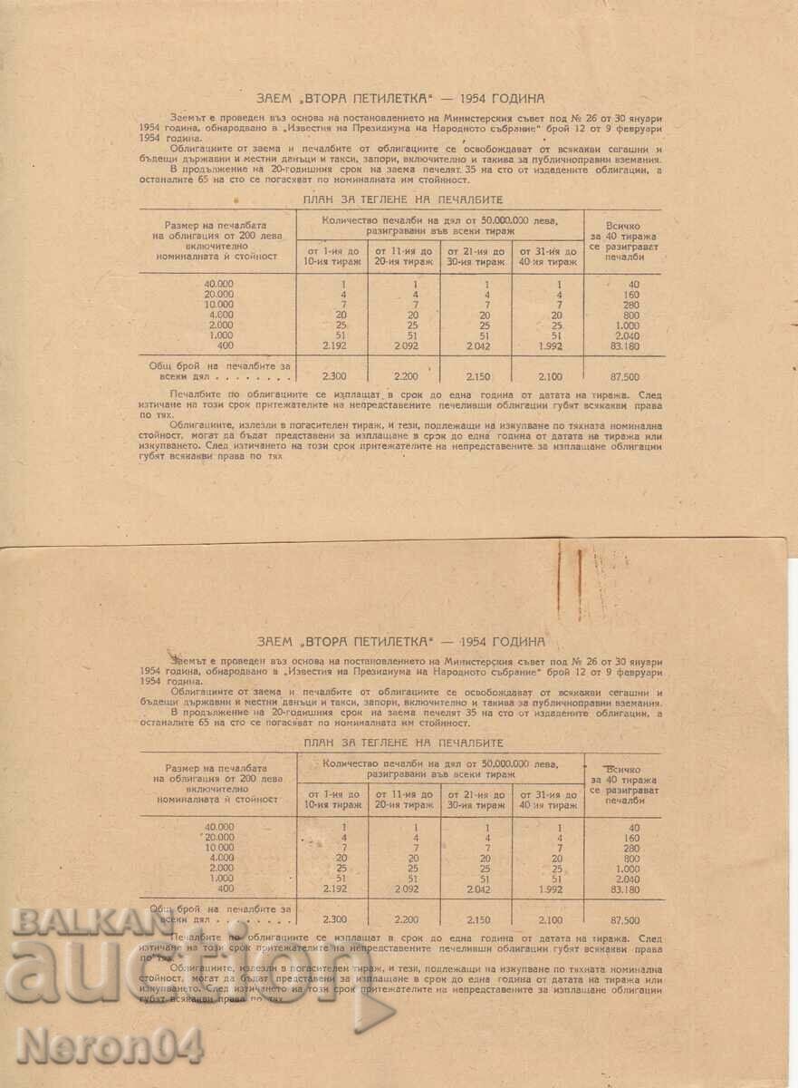 Obligațiuni 2 x 40 leva cu preț € 2.55 | 4.99 BGN
