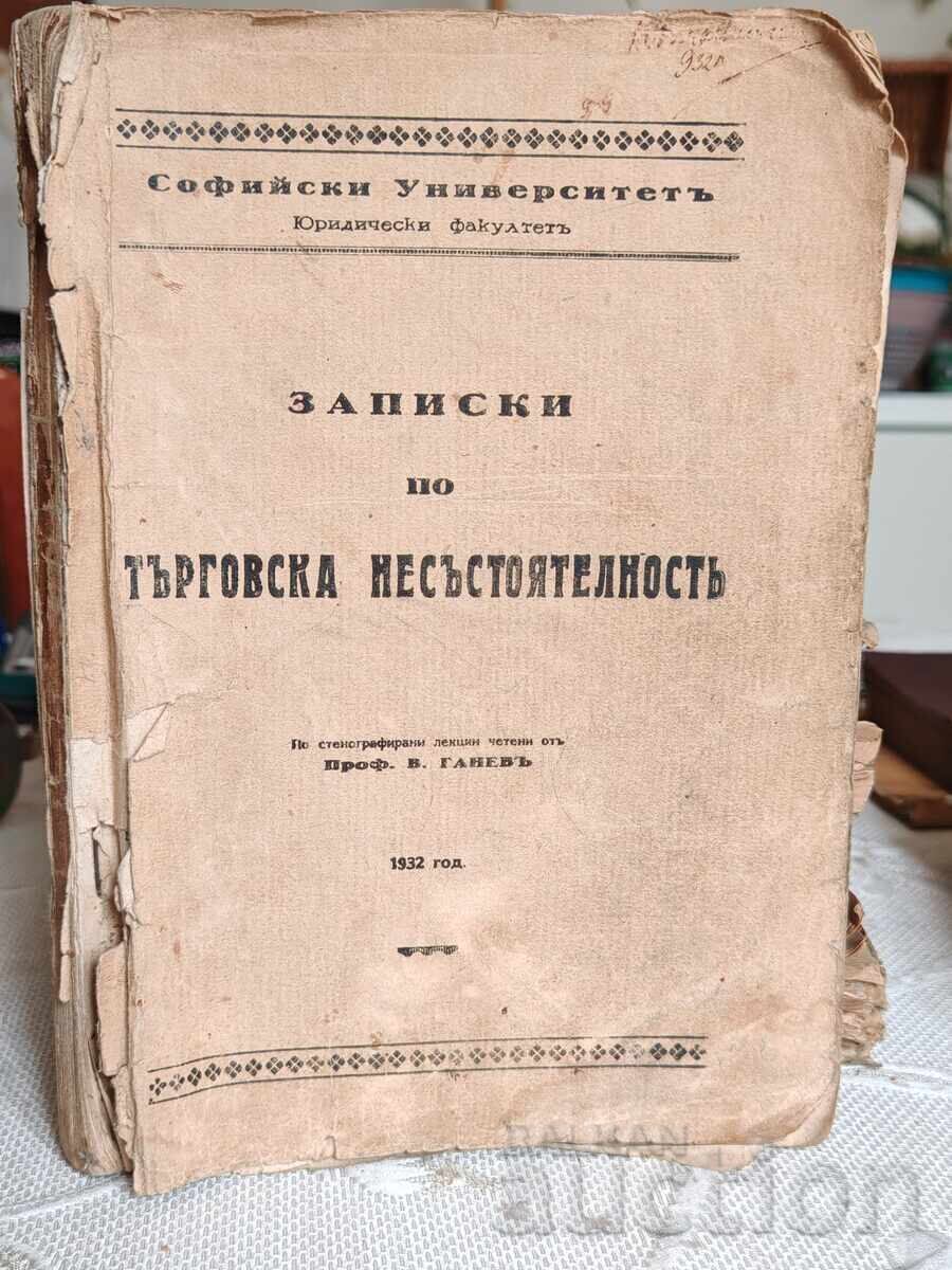 Carte juridică Insolvență comercială 1932