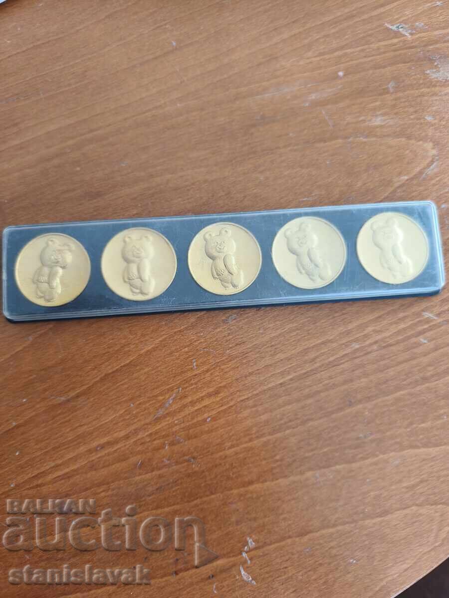 Colecție de plachete Olimpiada Moscova 1980. Ursulețul Mișa