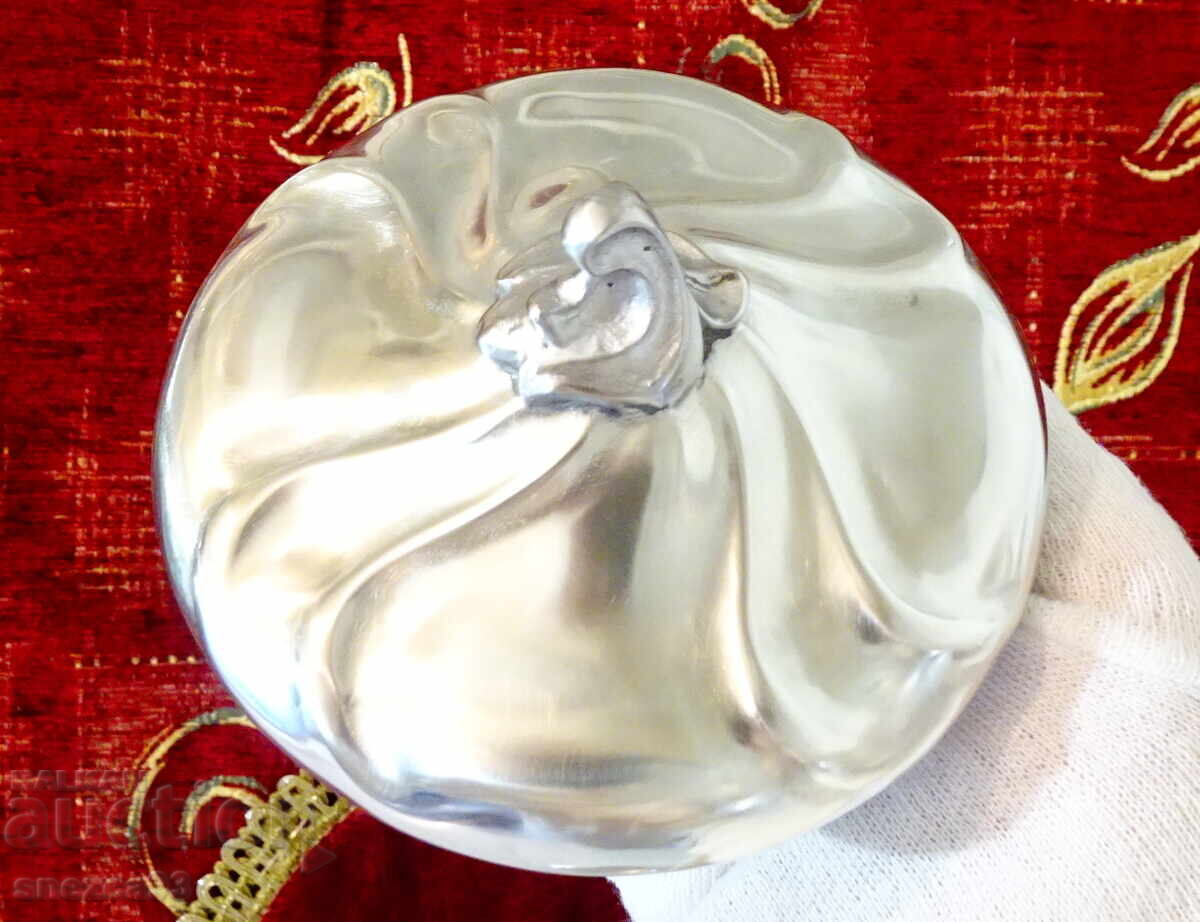 Licitație Zaharniță din cositor 500 ml, Art Nouveau, marcaj, nuntă de cositor