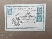 carte poștală rară Ruse 1885 circulată CAMERMAN leu mare