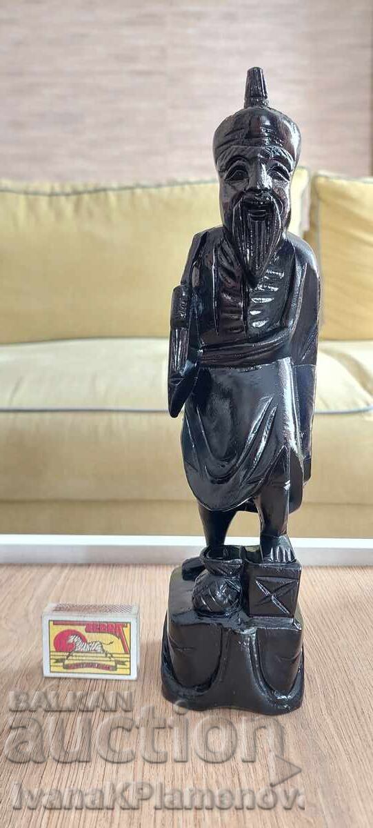 Figurină sculptată în lemn pentru cunoscători, înălțime 30 cm - 7