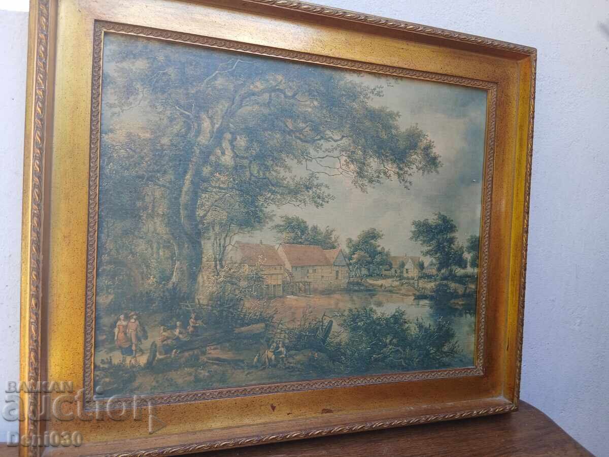 Reproducție foarte veche Meindert Hobbema (1638-1709) cu preț € 0.01 | 0.02 BGN