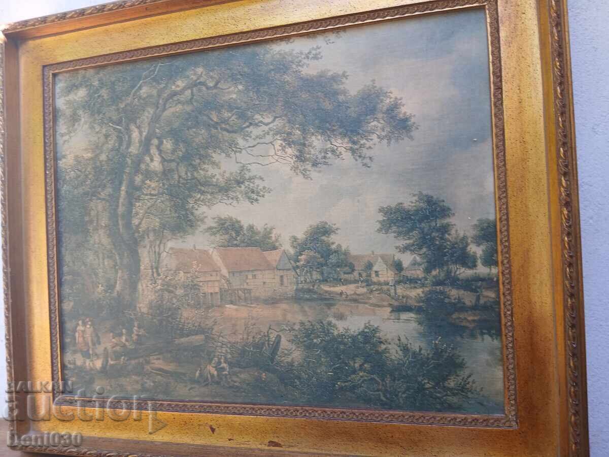Livrarea Reproducție foarte veche Meindert Hobbema (1638-1709)