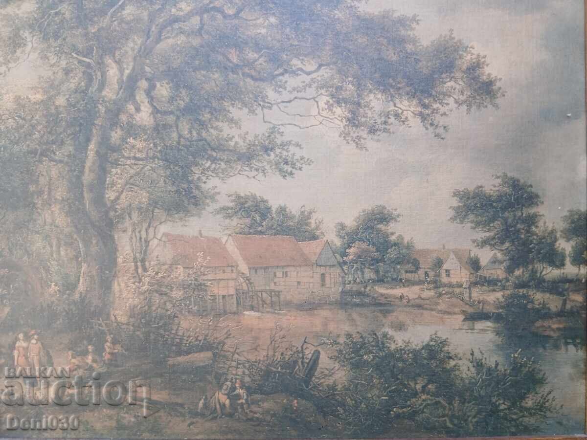 Reproducție foarte veche Meindert Hobbema (1638-1709) - 5