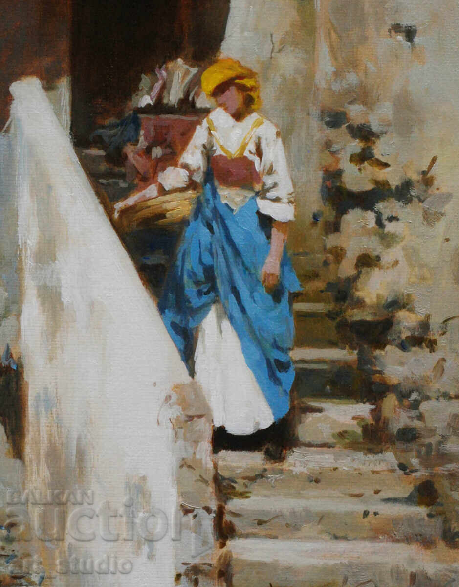 Curte italiană - culori în ulei - 6