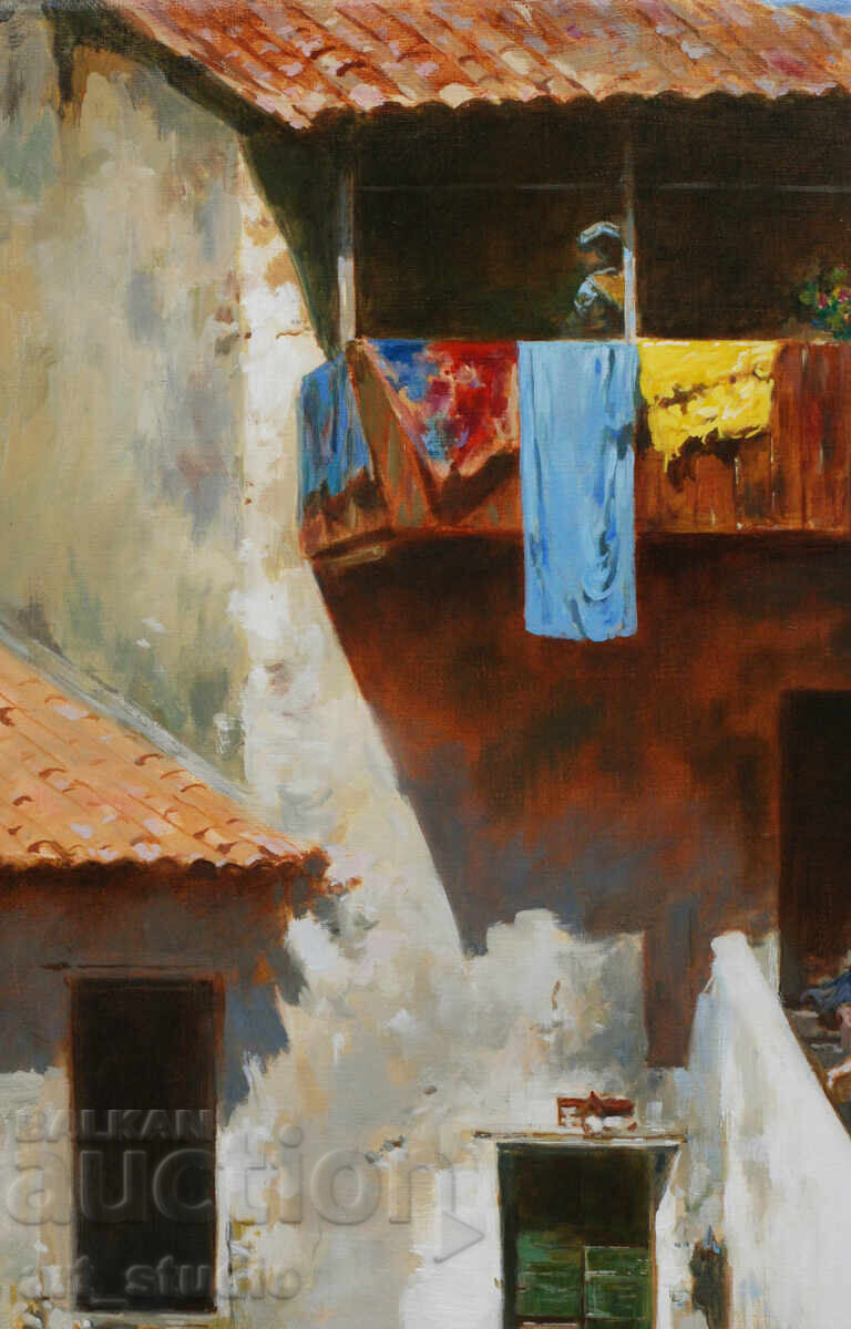 Curte italiană - culori în ulei - 7
