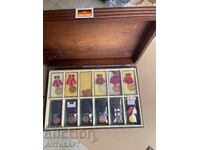 GDR Germany communism collector's box with 37 medals