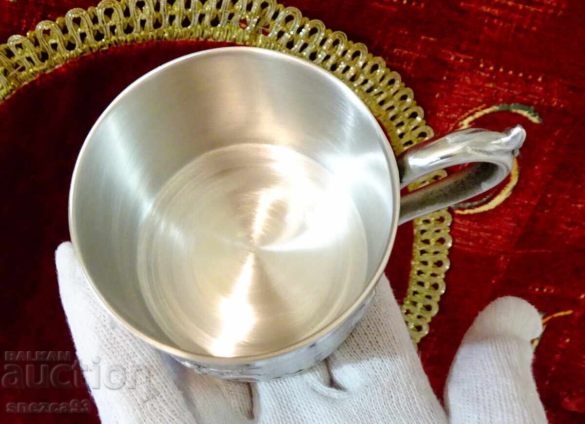 Licitație Căni de cafea din cositor plus din sticlă, Lindenwirtin
