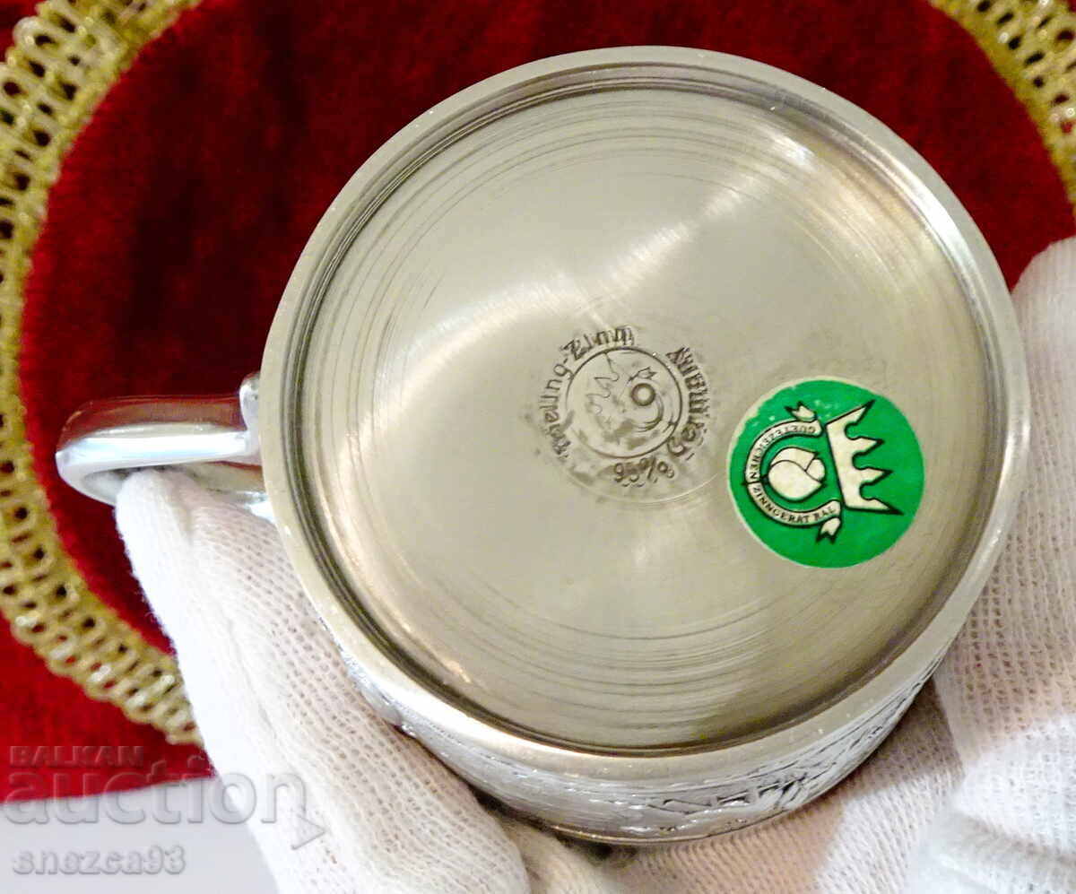 Căni de cafea din cositor plus din sticlă, Lindenwirtin - 5