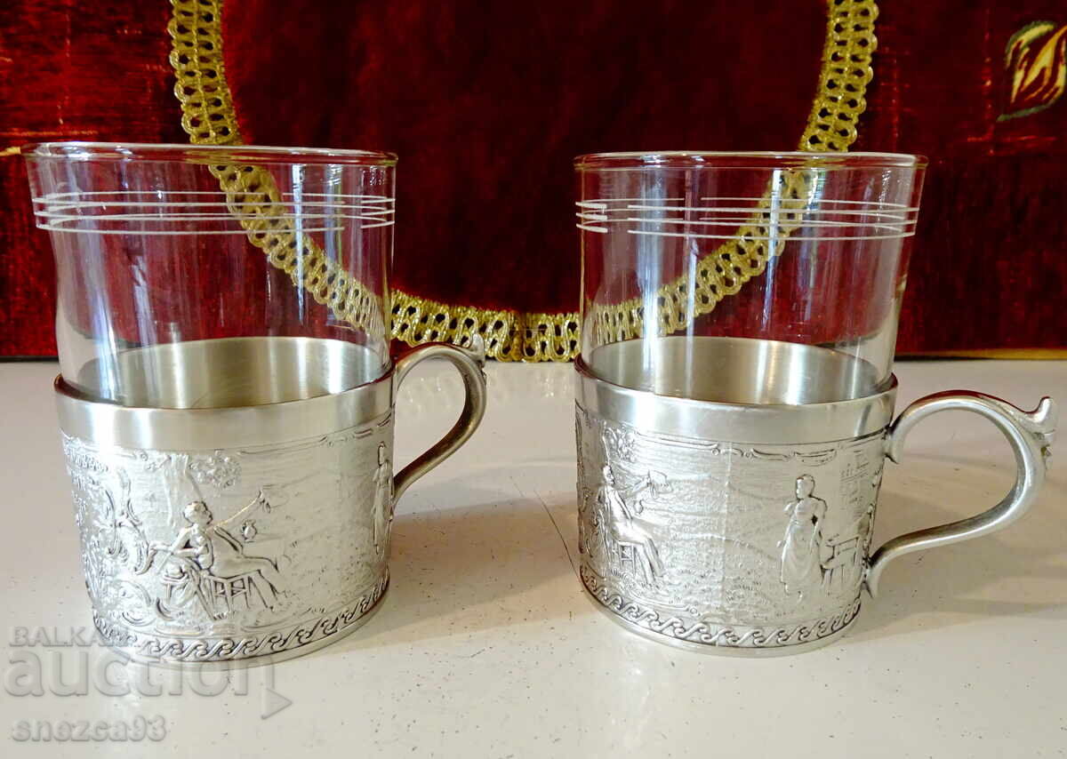 Căni de cafea din cositor plus din sticlă, Lindenwirtin