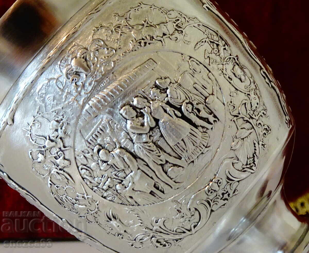 Pocal din cositor WMF, ediție limitată Glückliches Biedermeier - 5