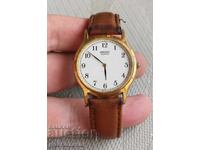 Ceas de mână bărbătesc SEIKO QUARTZ Japonia anii '90 Placat cu aur Funcțional