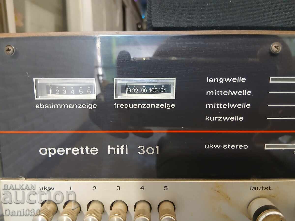 Старо радио с колони Telefunken operete hifi 301 с цена € 0.01 | 0.02 лв.