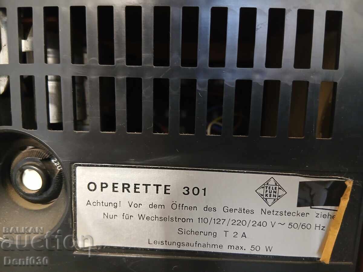 Старо радио с колони Telefunken operete hifi 301 - 6