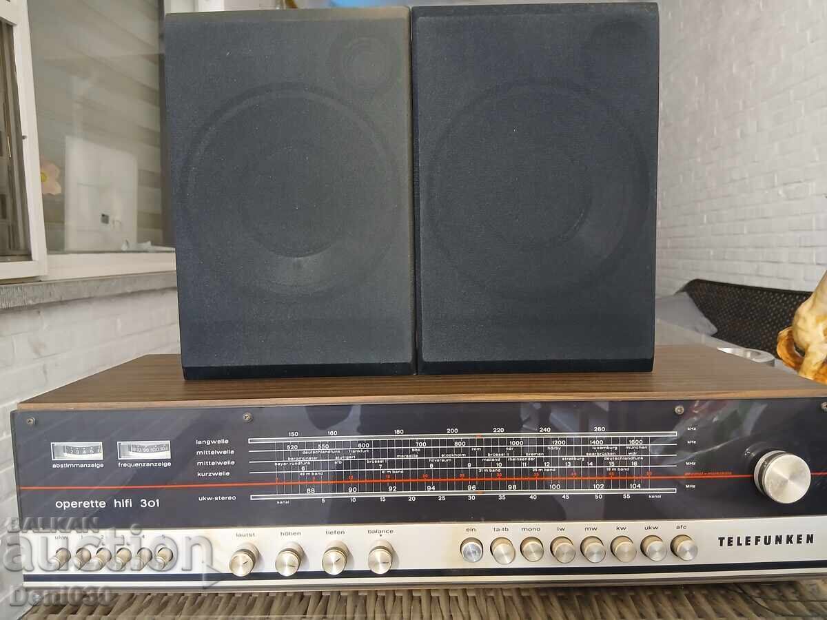 Старо радио с колони Telefunken operete hifi 301