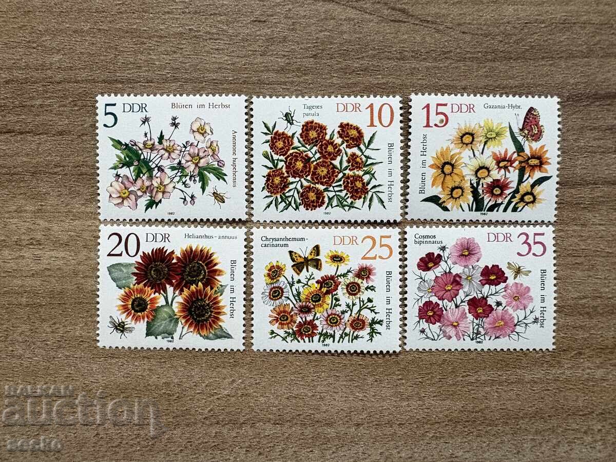 ГДР - Цветя (1982) MNH