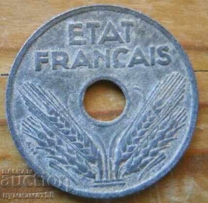 20 de cenți 1941 - Franța (ocupația germană) cu preț € 1.30 | 2.54 BGN 20 de cenți 1941 - Franța (ocupația germană) cu preț € 1.30 | 2.54 BGN