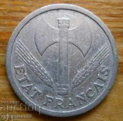 2 franci 1943 - Franța (ocupația germană) cu preț € 1.30 | 2.54 BGN 2 franci 1943 - Franța (ocupația germană) cu preț € 1.30 | 2.54 BGN