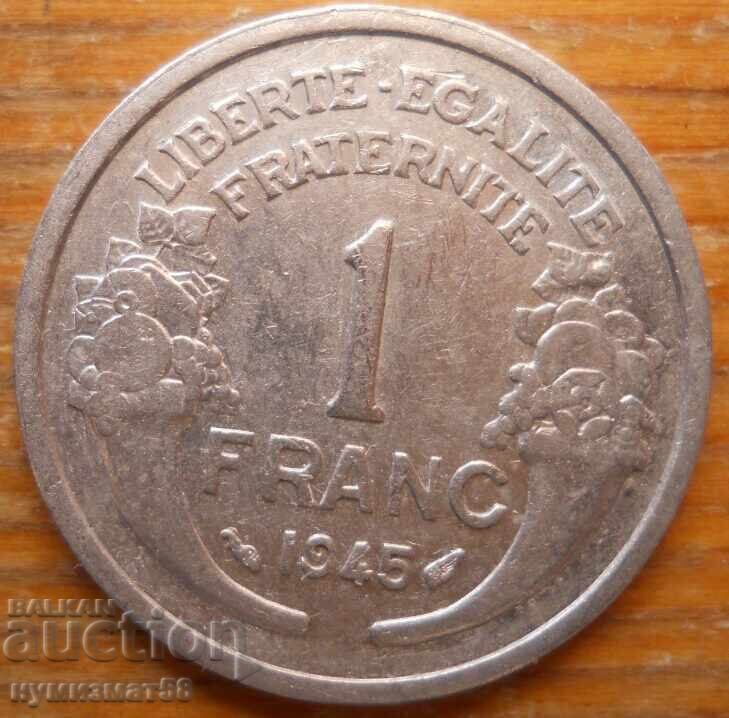 1 franc 1945 - Franța