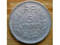 5 франка 1947 г  - Франция