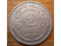 2 франка 1949 г  - Франция