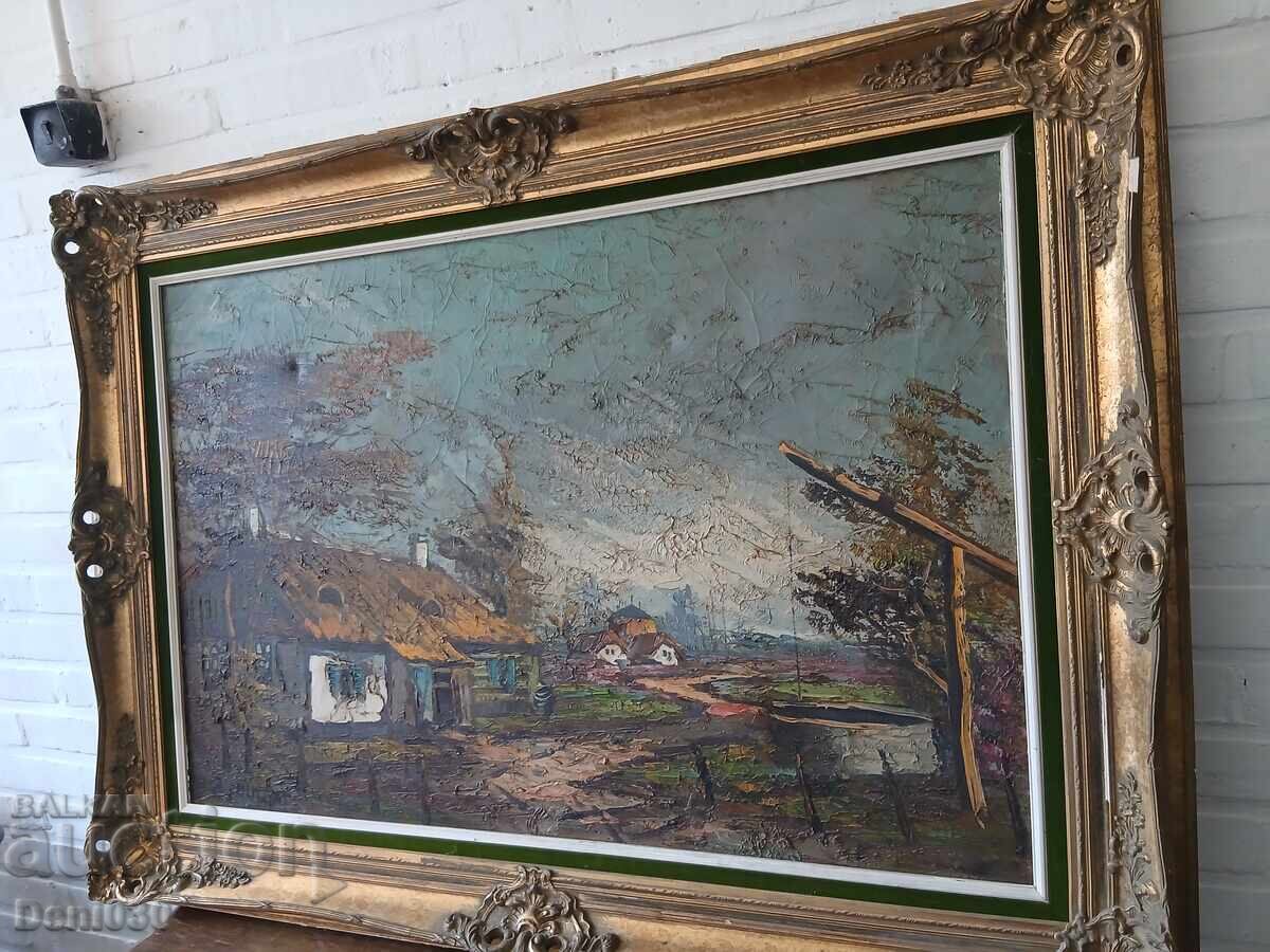 Доставка на Голяма авторска картина масло върху платно