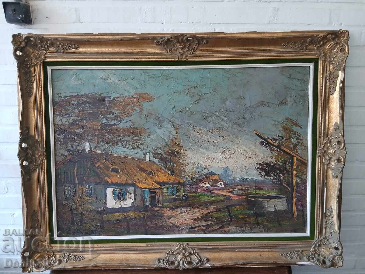 Голяма авторска картина масло върху платно - 5