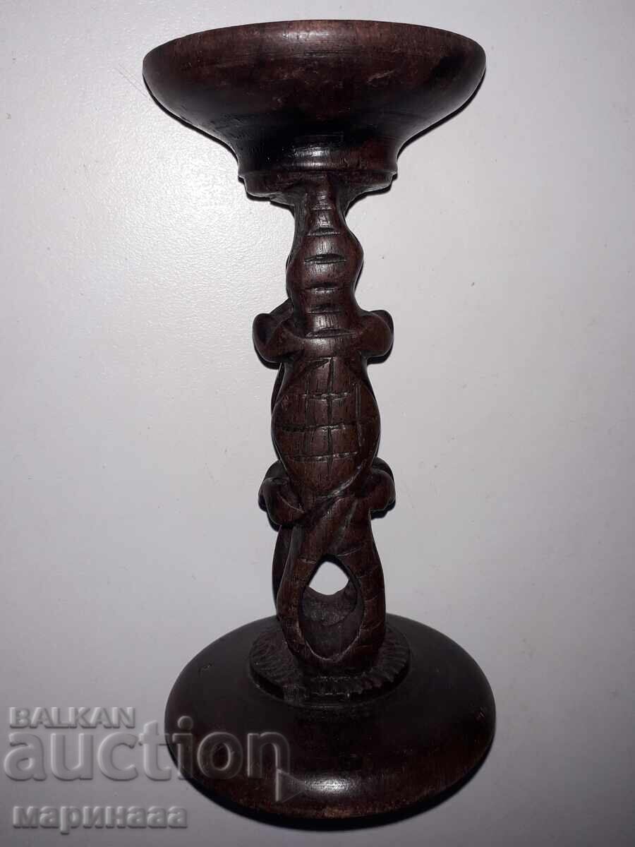 SFEȘNIC. ABANOS. SCULPTURĂ ÎN LEMN SFEȘNIC. ABANOS. SCULPTURĂ ÎN LEMN