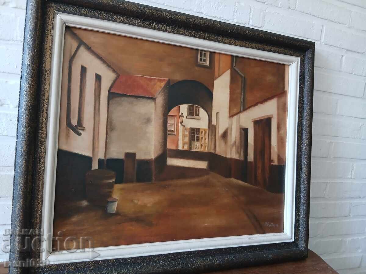 Pictură în ulei de autor pe placă de fibre cu preț € 0.01 | 0.02 BGN