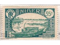 Niger francez-1926-Poștală-Barcă pe fluviul Niger, MLH
