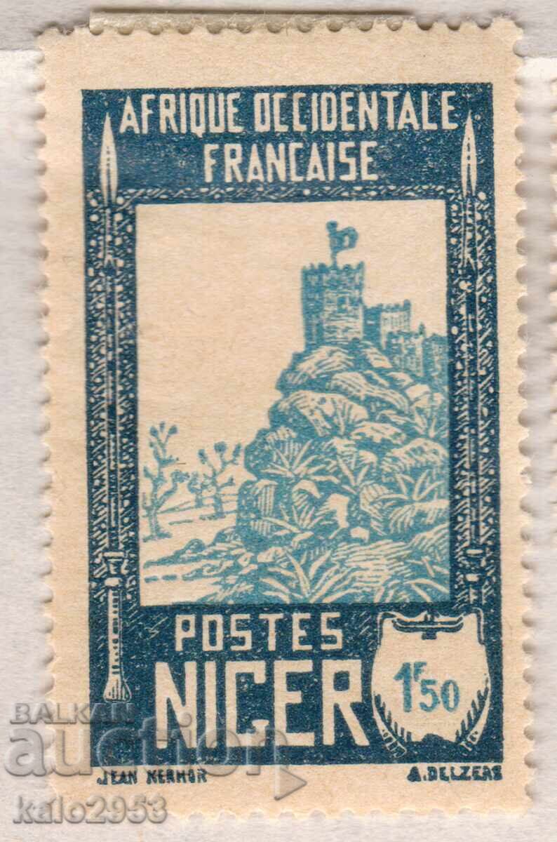 Niger francez-1926-Poștă obișnuită-Fort militar, MLH