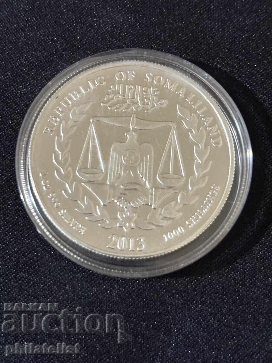 Auction  Somaliland 2013 - 1000 Shillings – Year of the Snake Lunar